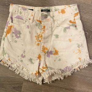 wild fable tie die denim shorts